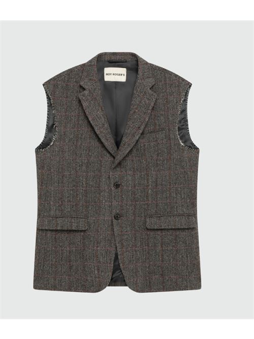 herringbone wool ROY ROGER'S | SLEEVELESS JKTC0533